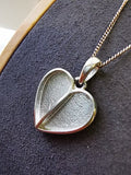 Silver Split Heart Necklace