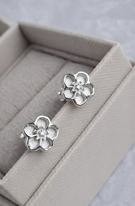 Forever Yours Forget Me Not Earrings | 925 Sterling Silver