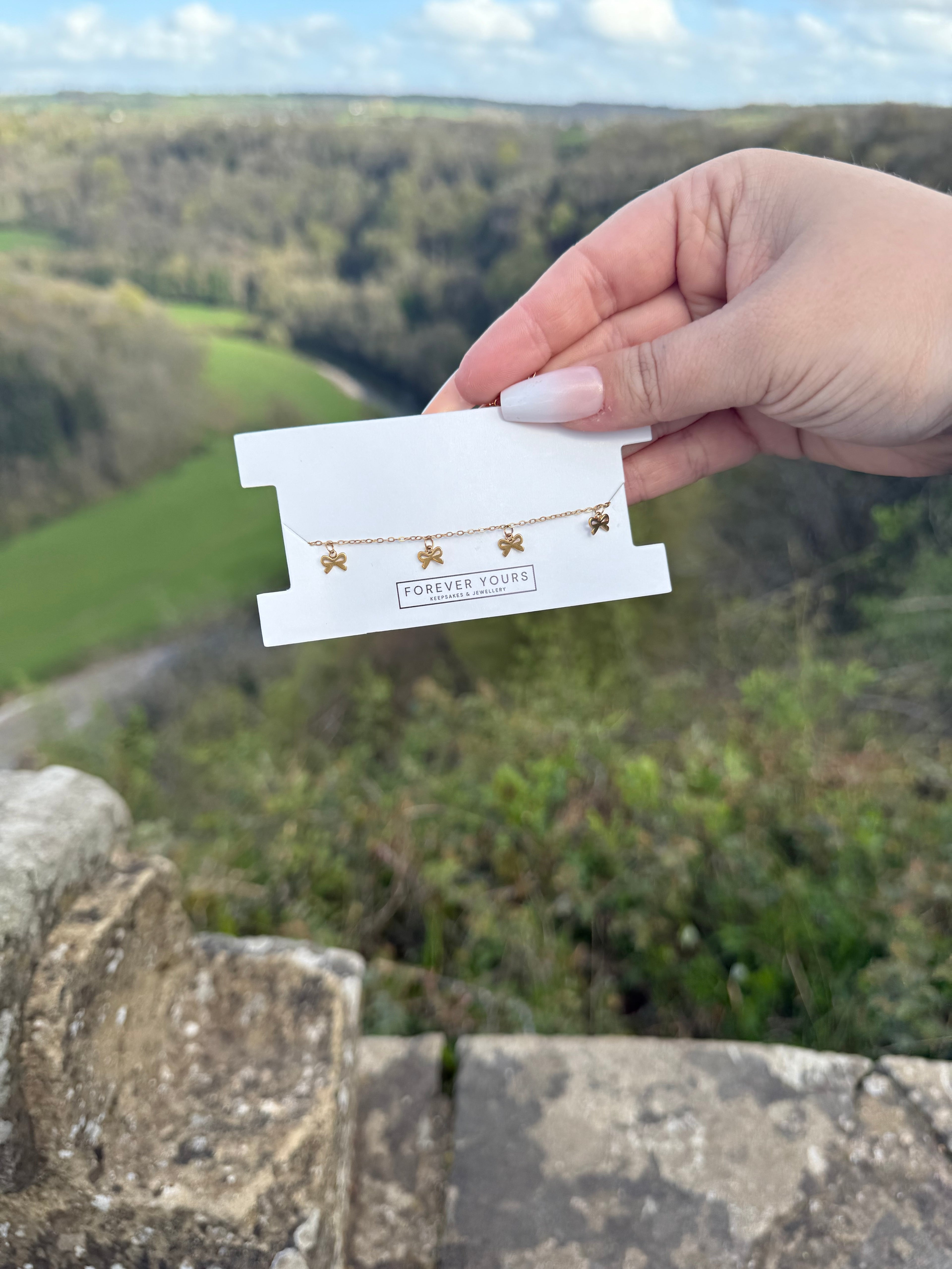 Forever Yours Gold Bow Bracelet