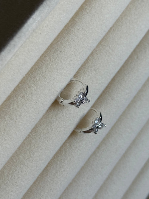 Butterfly Huggies | 925 Sterling Silver Earring