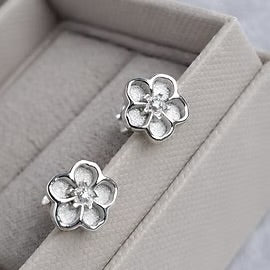 Forget Me Not Earrings Available in Gold and Silver
