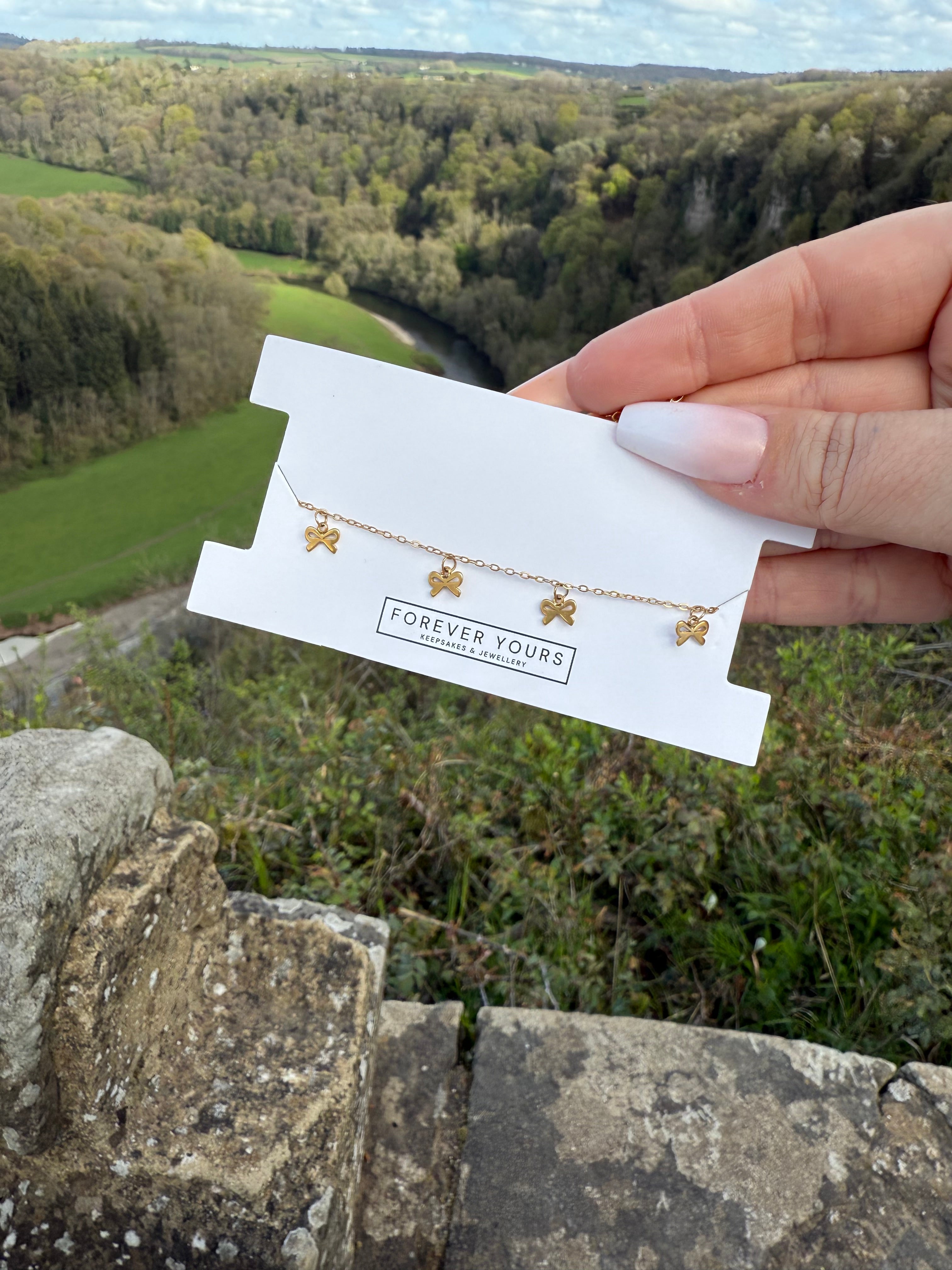 Forever Yours Gold Bow Bracelet