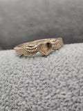 Solid Gold Angel Wing Ring