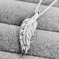 925 Silver Feather Necklace