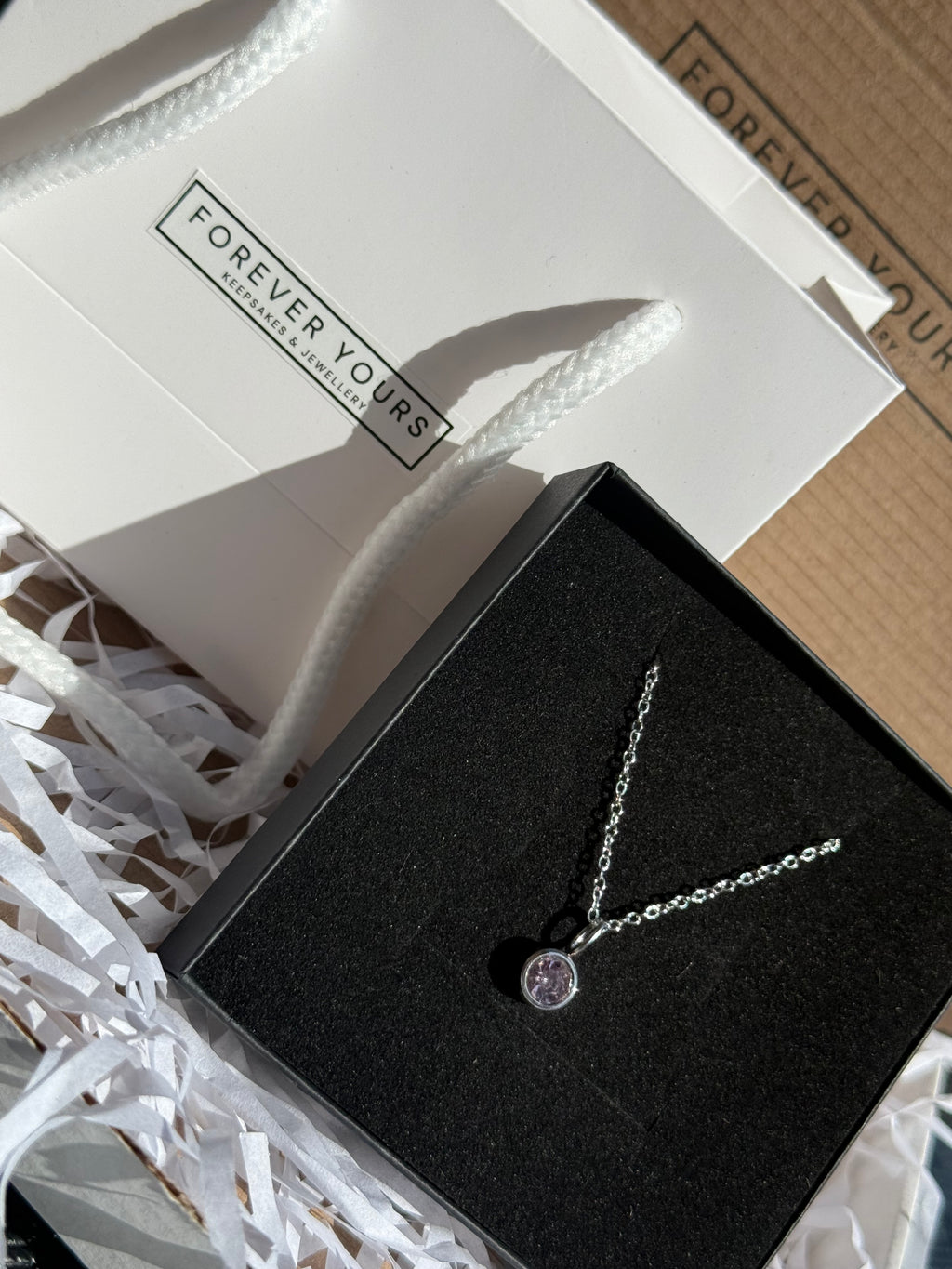 Forever Yours Birthstone Necklace