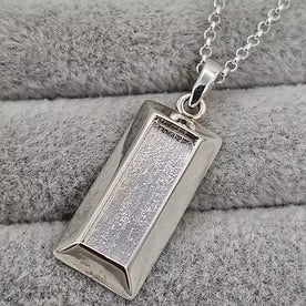 Silver Block Pendant