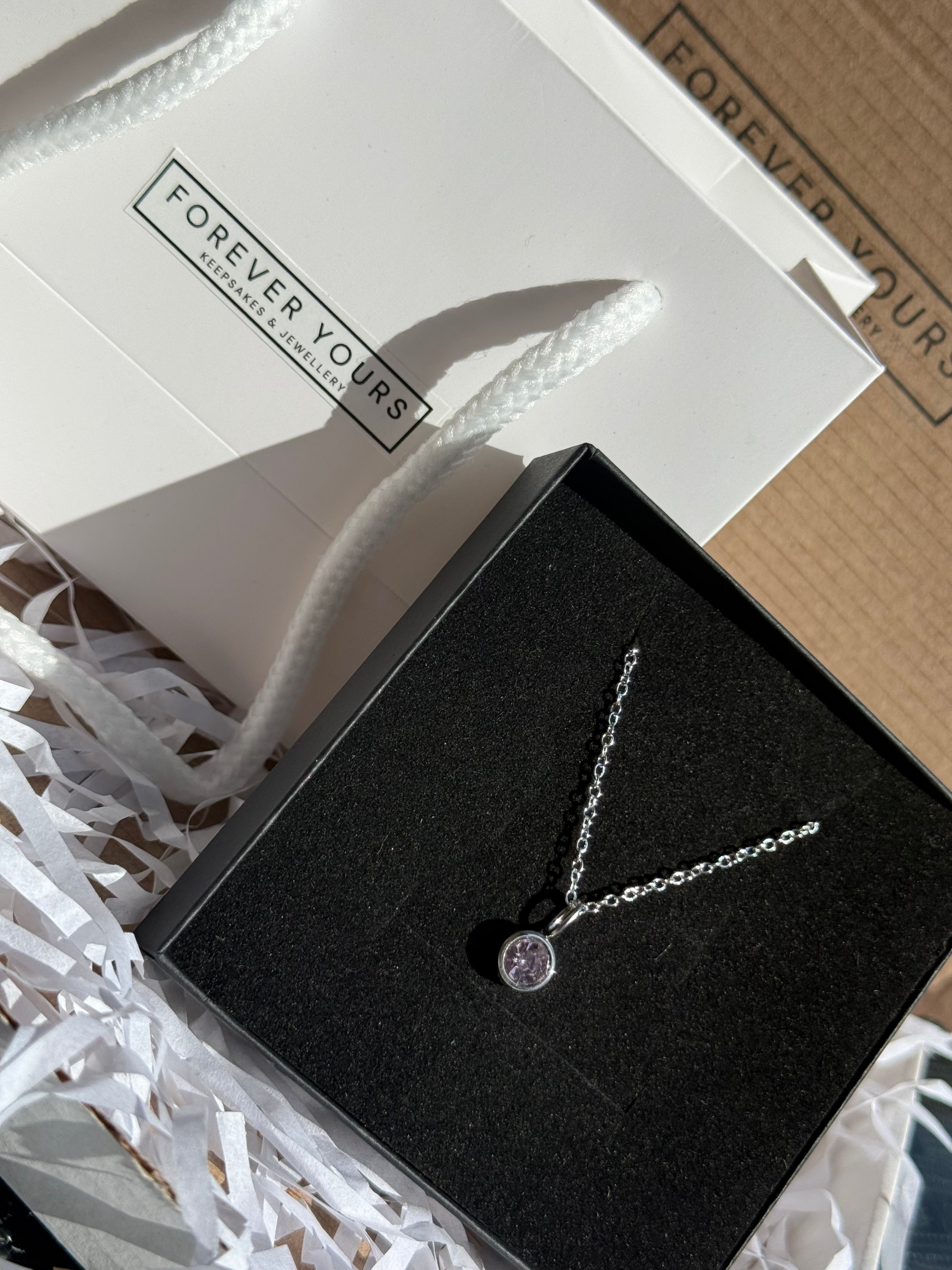 Forever Yours Birthstone Necklace