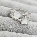 Double Hearts Ring 925 Silver