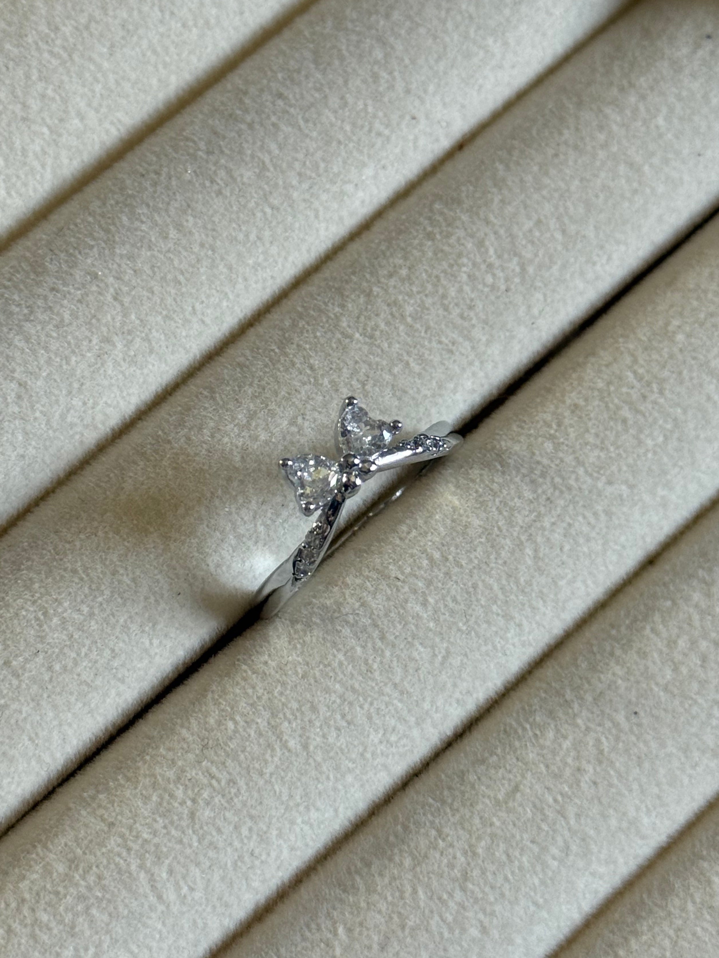 Forever Yours Bling Bow Ring | Adjustable Ring