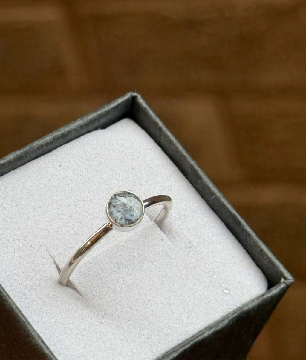 Round Keepsake Ring | 925 Sterling Silver Ring