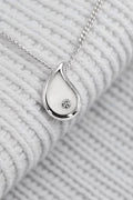 Milk Drop Necklace 925 Sterling Silver