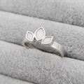 Trio Leaf Ring 925 Silver