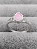 CZ Tear Drop Ring 925 Silver