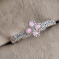Clover CZ Keepsake Ring