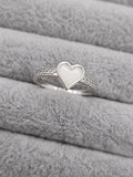 Ella Heart CZ Ring 925 Silver