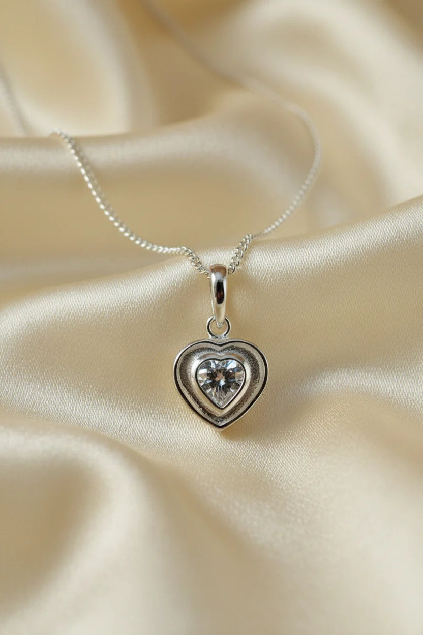 Crystal Hearts Necklace
