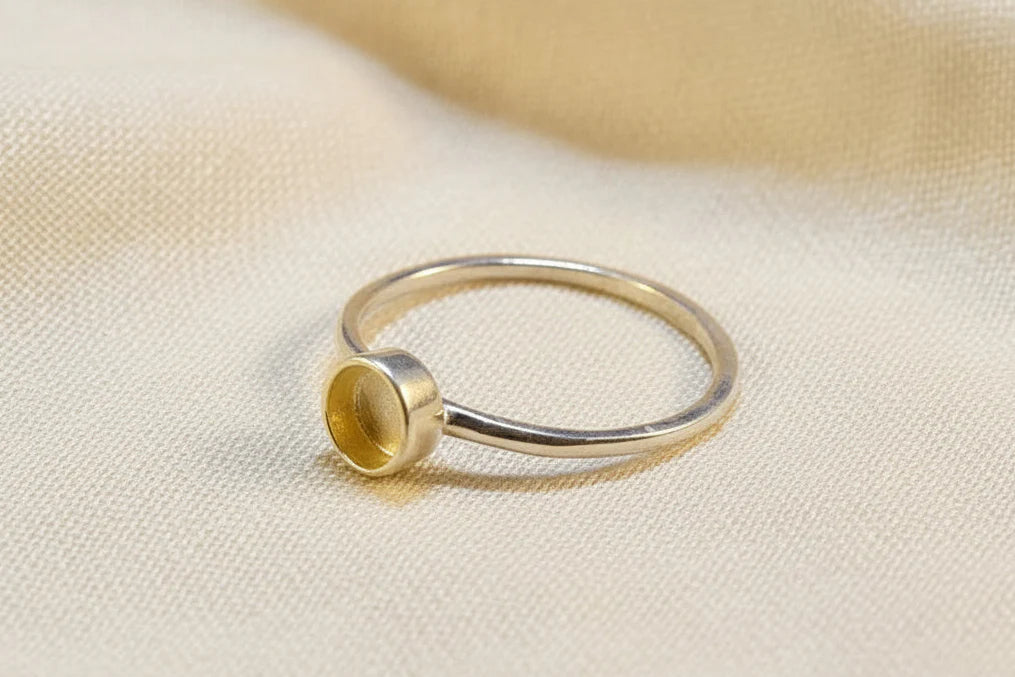 Round Keepsake Ring | 925 Sterling Silver Ring