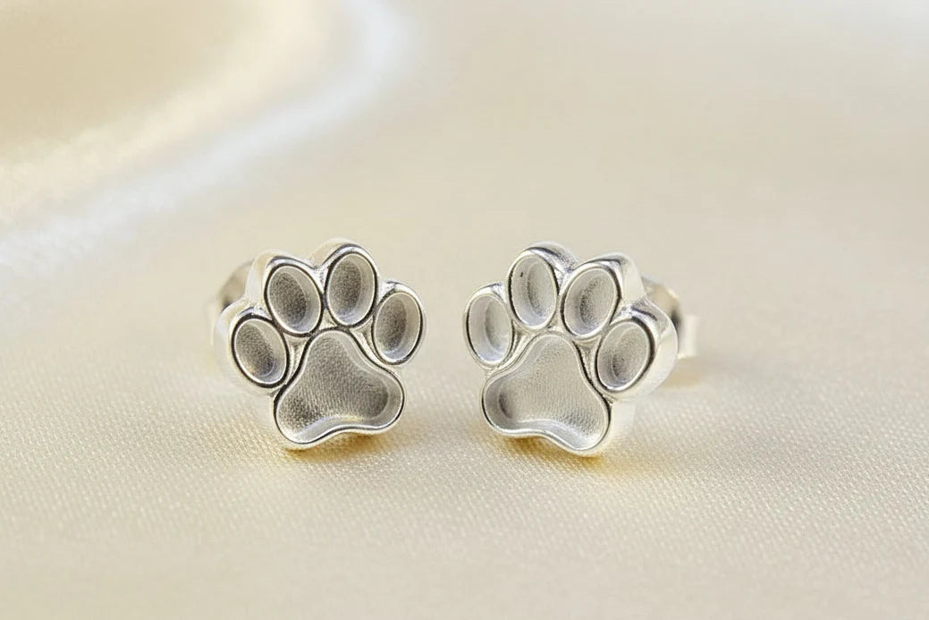 Paw Keepsake Earrings | 925 Sterling Silver