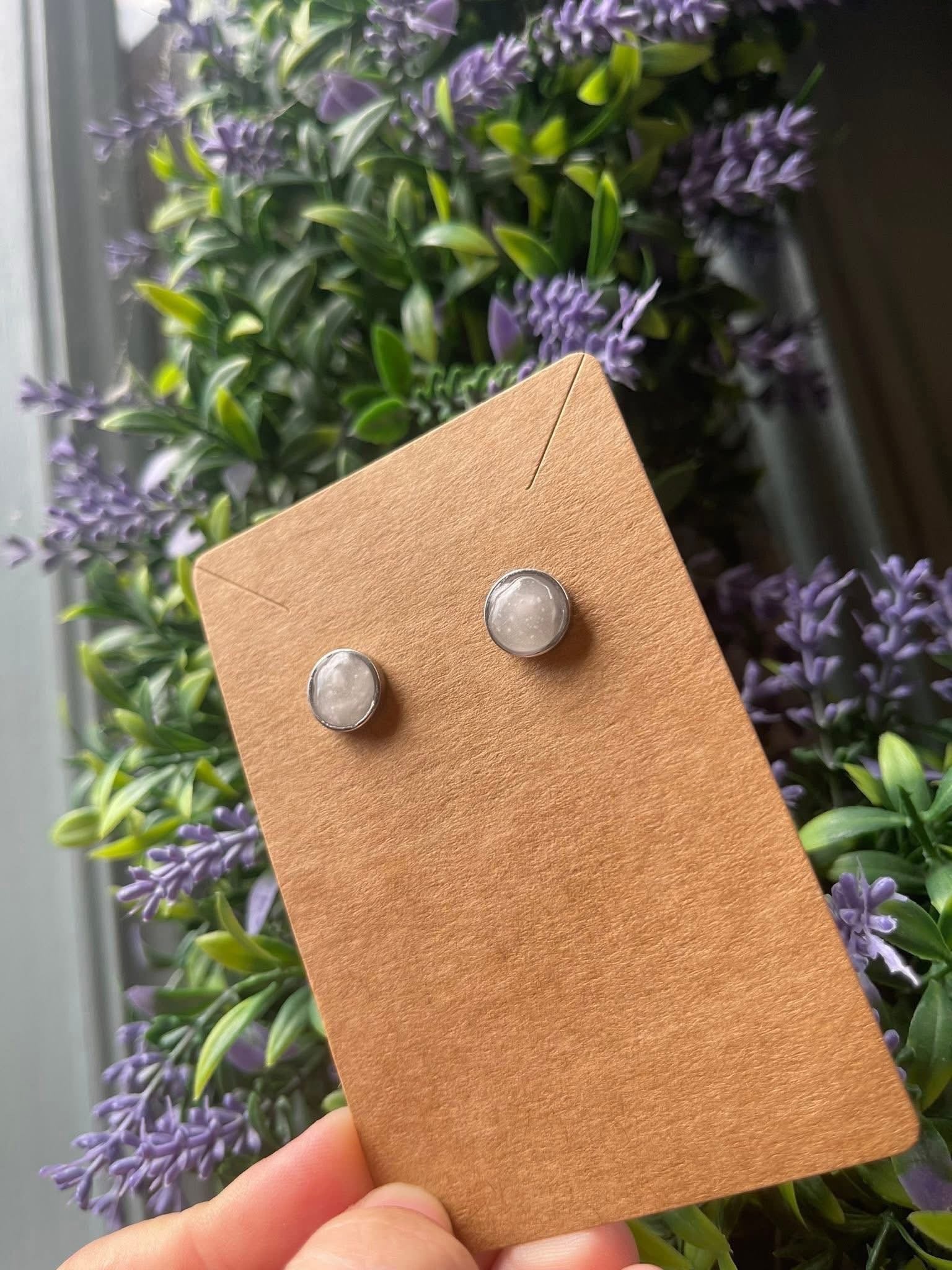 Stainless Steel Keepsake Stud Earrings
