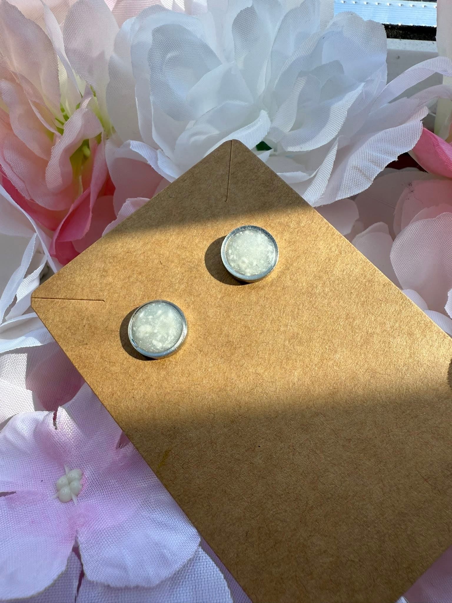 Stainless Steel Keepsake Stud Earrings