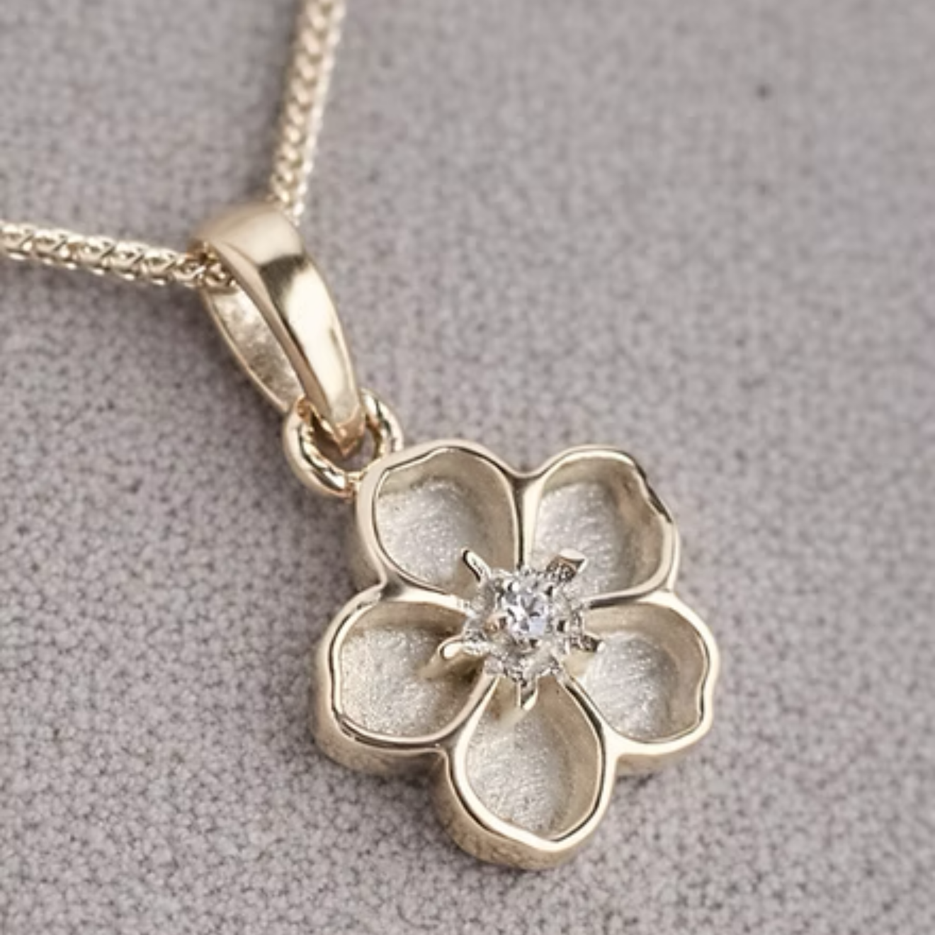 Forget-Me-Not Pendant 9ct Gold